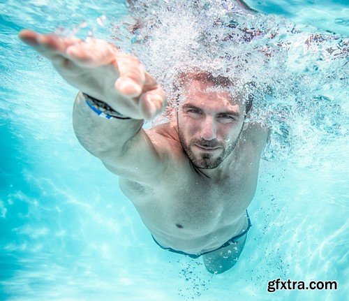 Stock Photos - Swimmer, 25xJPG