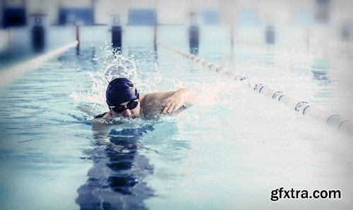 Stock Photos - Swimmer, 25xJPG