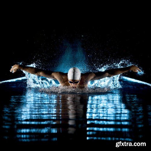 Stock Photos - Swimmer, 25xJPG