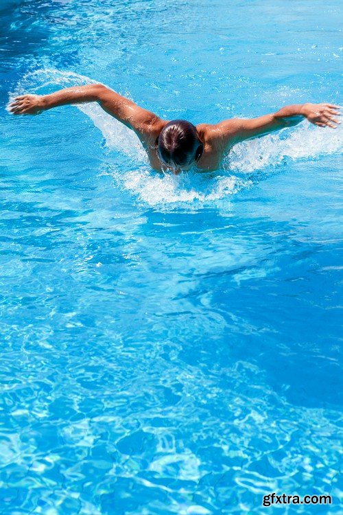 Stock Photos - Swimmer, 25xJPG