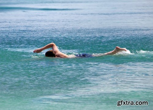 Stock Photos - Swimmer, 25xJPG