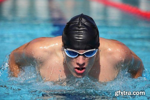 Stock Photos - Swimmer, 25xJPG