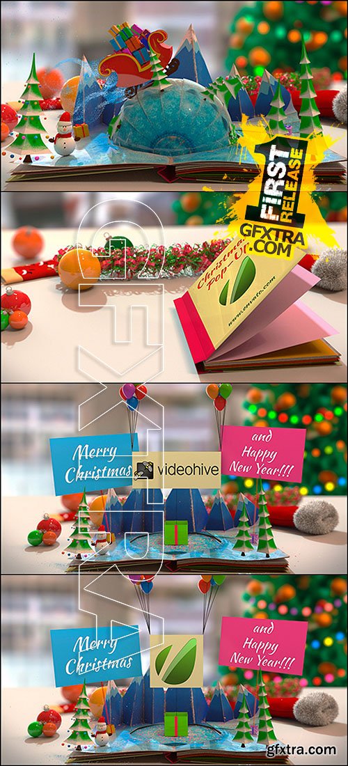 Videohive - Christmas Pop-Up Book 6296566