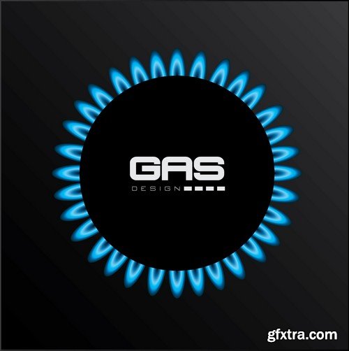 Stock Vectors - Gas Industry, 25xEPS