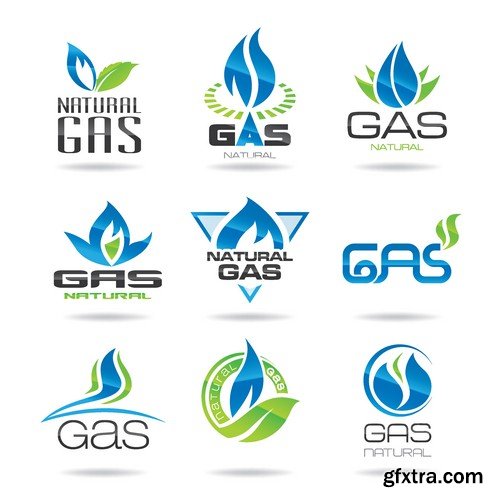 Stock Vectors - Gas Industry, 25xEPS