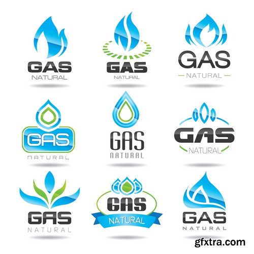 Stock Vectors - Gas Industry, 25xEPS