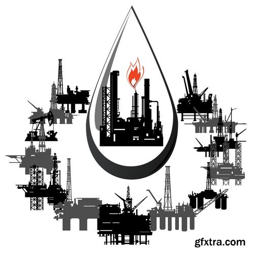 Stock Vectors - Gas Industry, 25xEPS