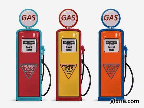 Stock Vectors - Gas Industry, 25xEPS