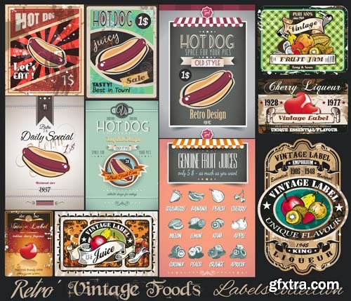 Labels, badges and ribbons, 25xEPS