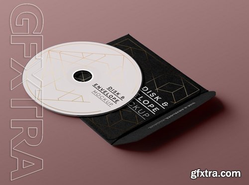 Psd CD Disk Sleeve Mock Up