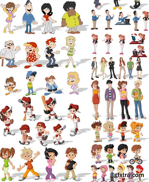 Cartoon People #3, 25xEPS