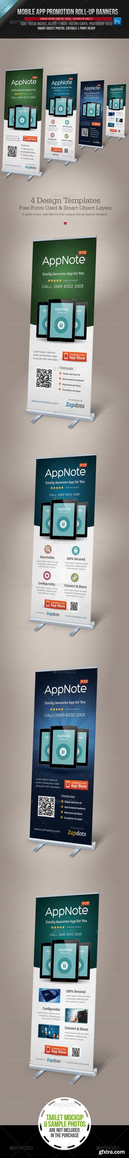 GraphicRiver - Mobile App Promotion Roll-up Banners