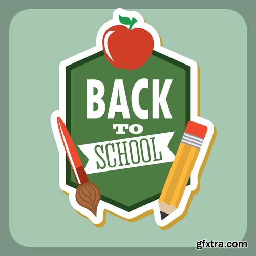 Back to school backgrounds and banners illustrations2, 25xEPS