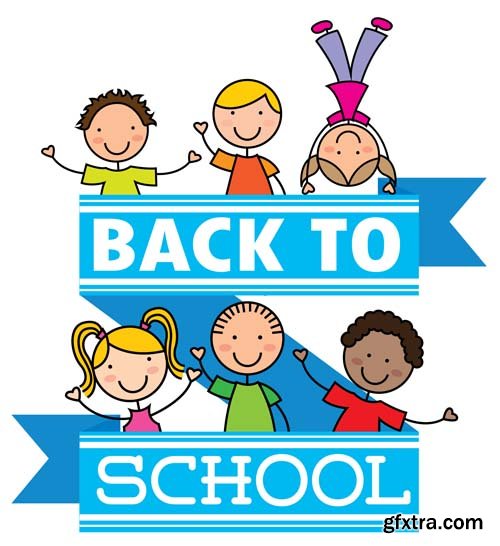 Back to school backgrounds and banners illustrations2, 25xEPS