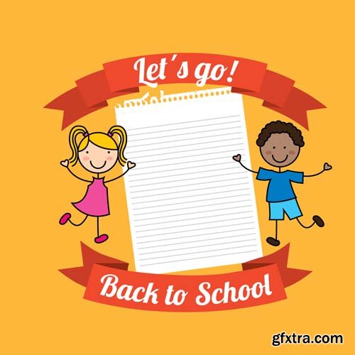 Back to school backgrounds and banners illustrations2, 25xEPS