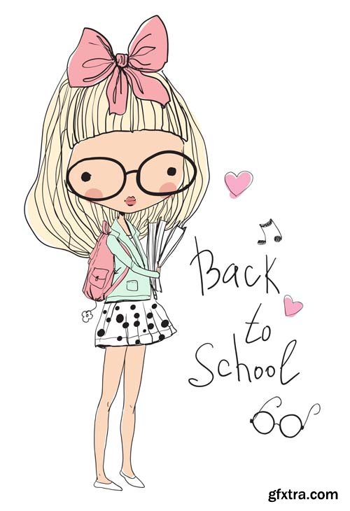 Back to school backgrounds and banners illustrations2, 25xEPS