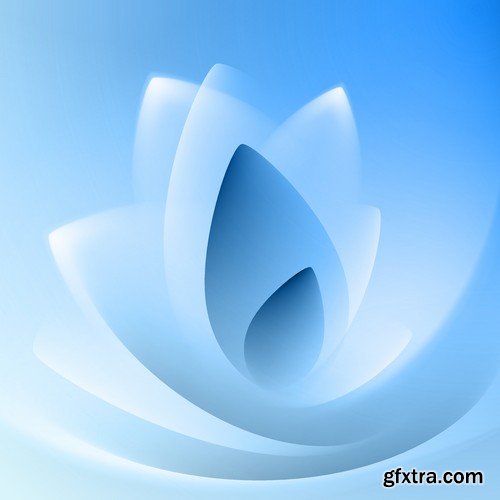 Stock Vectors - Blue Abstract Background 2, 25xEPS