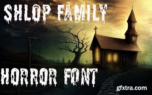 Shlop Font Family - 2 Font 60$