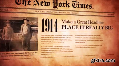 Old Newspaper - After Effects Project