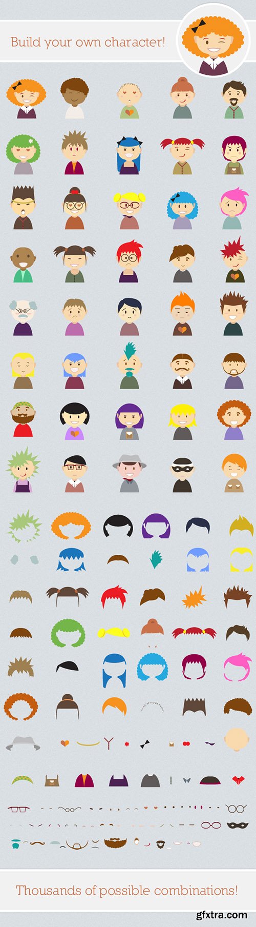 Vector Characters & Monsters Creation Kit[