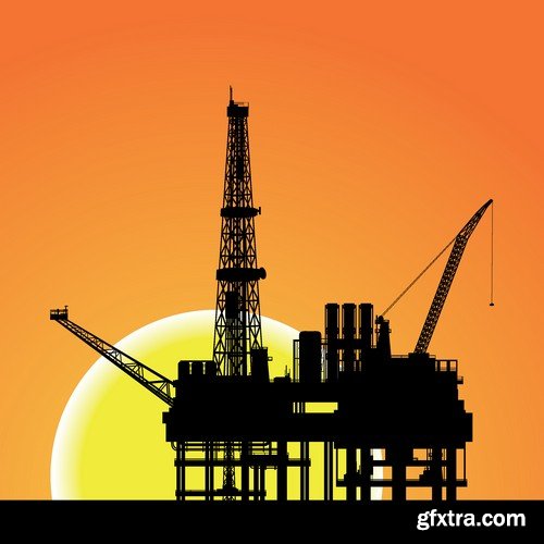 Stock Vectors - Gas and oil industry 4, 25xEPS