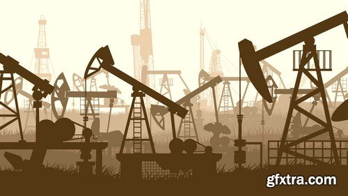 Stock Vectors - Gas and oil industry 4, 25xEPS