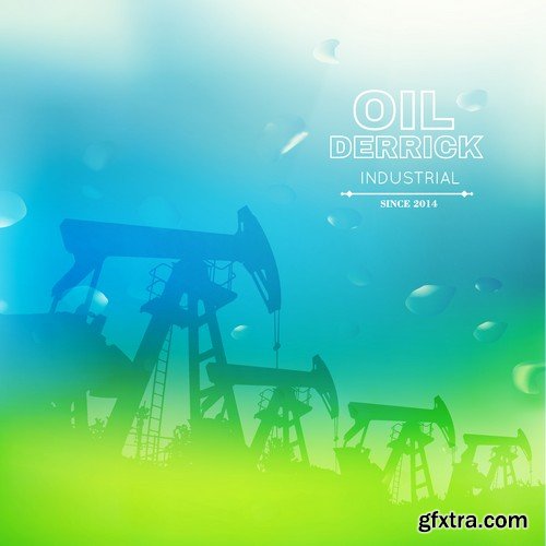 Stock Vectors - Gas and oil industry 4, 25xEPS