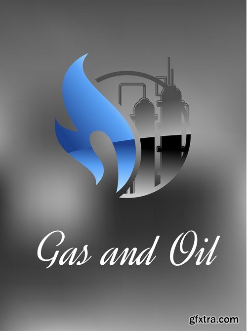 Stock Vectors - Gas and oil industry 4, 25xEPS