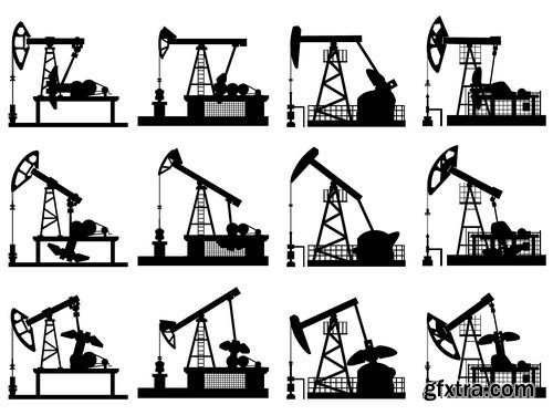 Stock Vectors - Gas and oil industry 4, 25xEPS