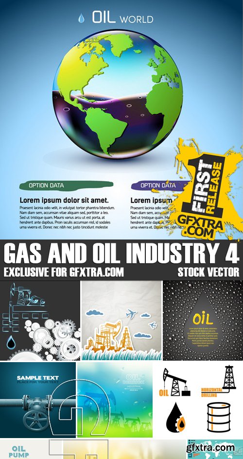 Stock Vectors - Gas and oil industry 4, 25xEPS