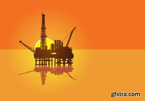 Stock Vectors - Gas and oil industry 4, 25xEPS