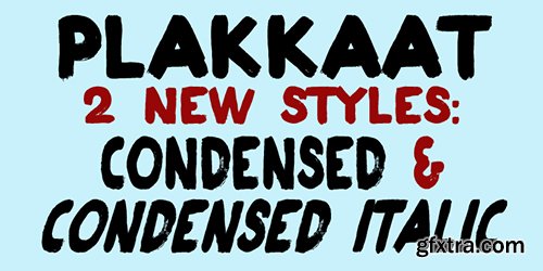 Plakkaat Font Family - 4 Font 80$