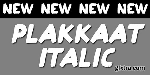 Plakkaat Font Family - 4 Font 80$