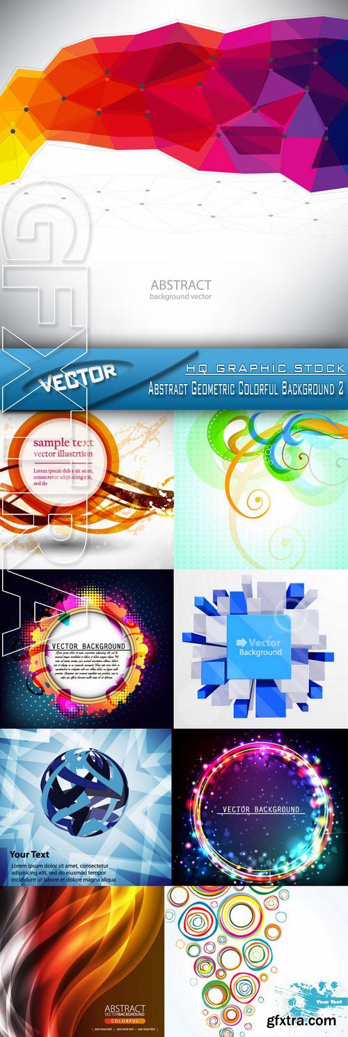 Stock Vector - Abstract Geometric Colorful Background 2