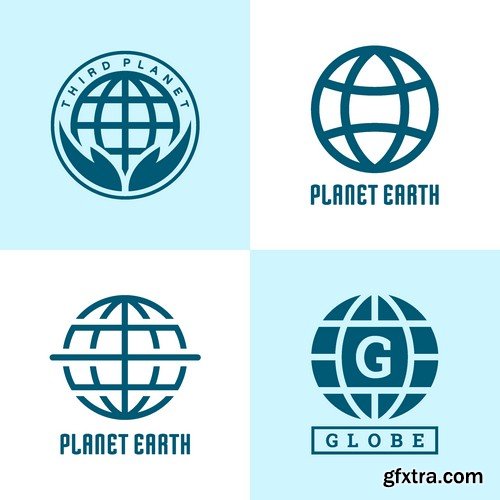 Stock Vectors - Planet Earth, World 2, 25xEPS