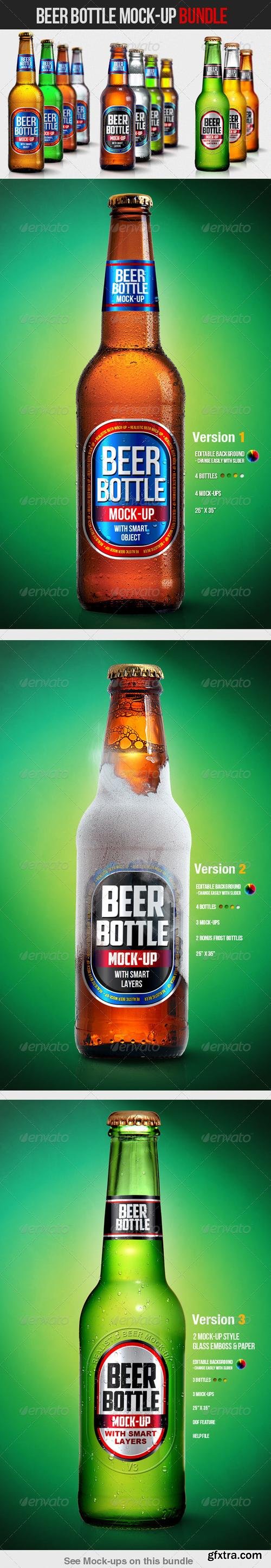 GraphicRiver - Beer Bottle Mock-Up Bundle