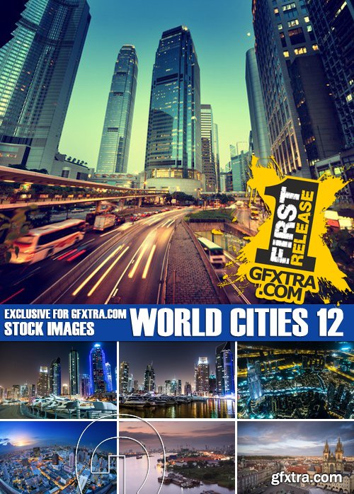 Stock Photos - World Cities 12, 25xJPG