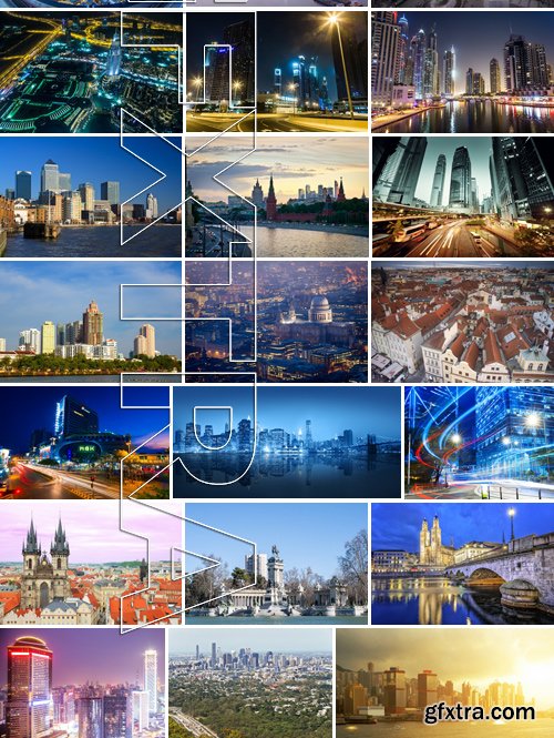 Stock Photos - World Cities 12, 25xJPG