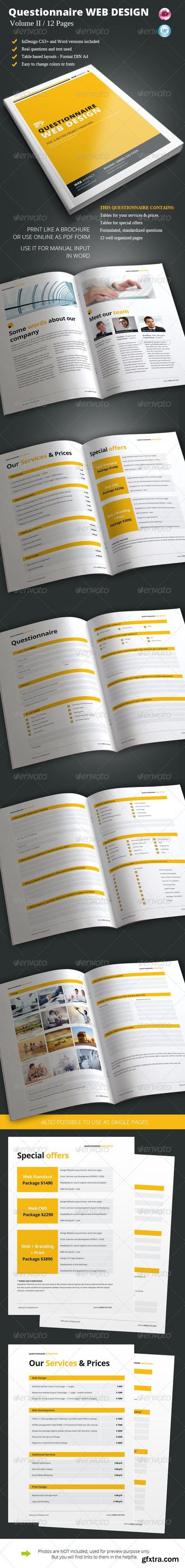 GraphicRiver - Questionnaire Web Design Vol. II