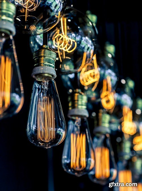 Stock Photos - Light bulb, 25xJPG