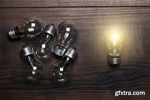 Stock Photos - Light bulb, 25xJPG