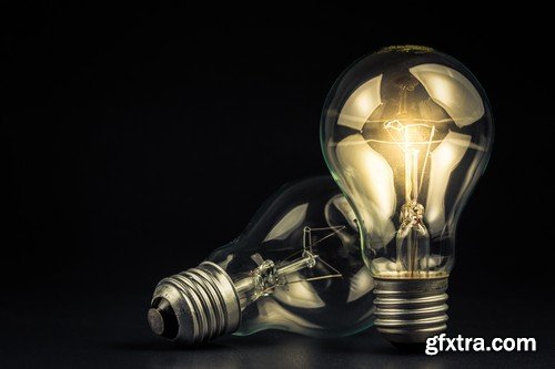 Stock Photos - Light bulb, 25xJPG