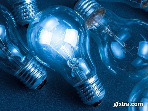 Stock Photos - Light bulb, 25xJPG