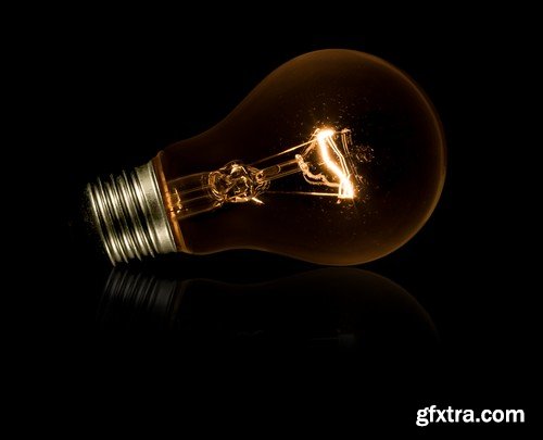 Stock Photos - Light bulb, 25xJPG