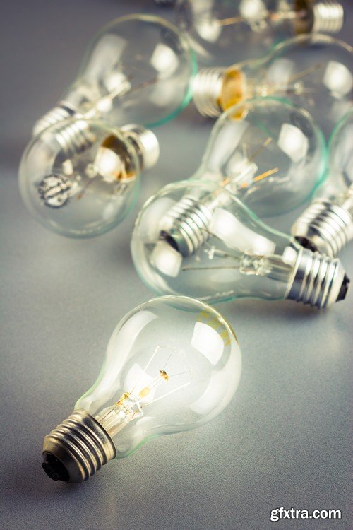 Stock Photos - Light bulb, 25xJPG