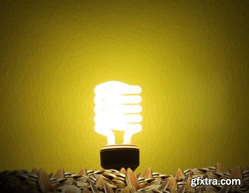 Stock Photos - Light bulb, 25xJPG