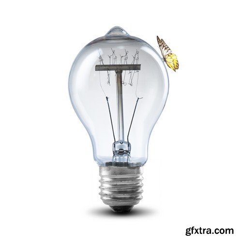 Stock Photos - Light bulb, 25xJPG