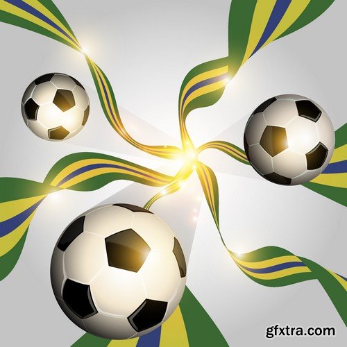 Stock Vectors - Football soccer 9, 25xEPS