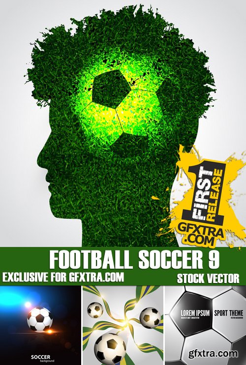 Stock Vectors - Football soccer 9, 25xEPS