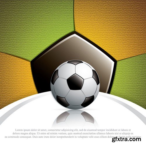 Stock Vectors - Football soccer 9, 25xEPS